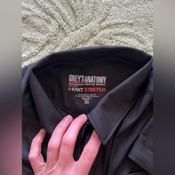 Grey's Anatomy by Barco Women's 1-Pocket Dolman Sleeve Polo Scrub Top, XS NWT! - Picture 5 of 9